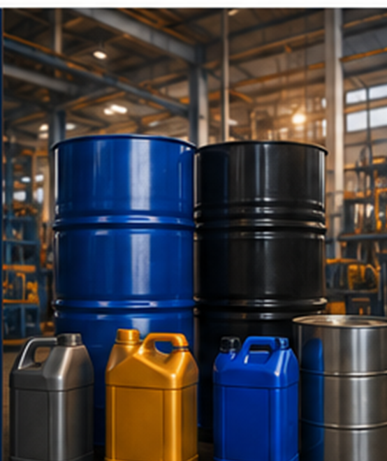 Industrial drums, jerry cans and containers supplied by M.O Traders